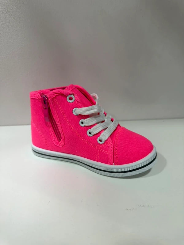 Basket Montante Fillette – Rose Fuchsia | Collections Paris