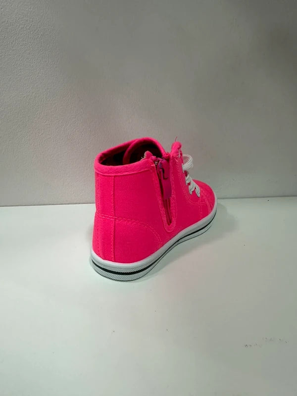 Basket Montante Fillette – Rose Fuchsia | Collections Paris