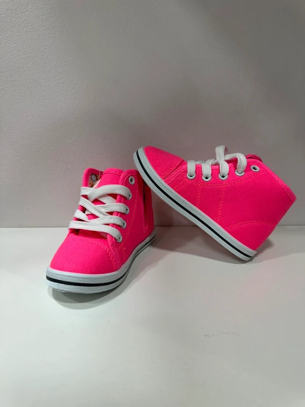 Basket Montante Fillette – Rose Fuchsia | Collections Paris