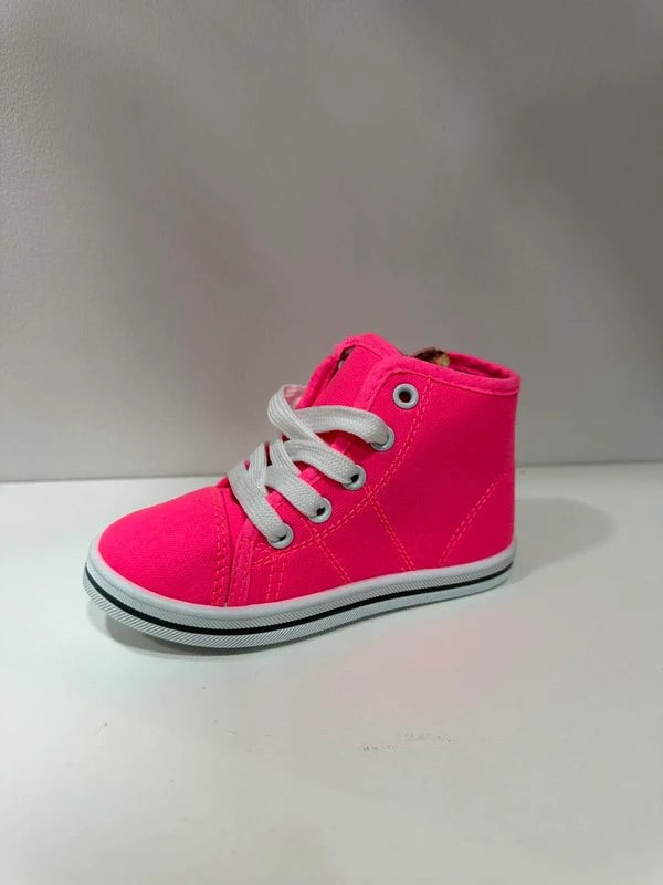 Basket Montante Fillette – Rose Fuchsia | Collections Paris