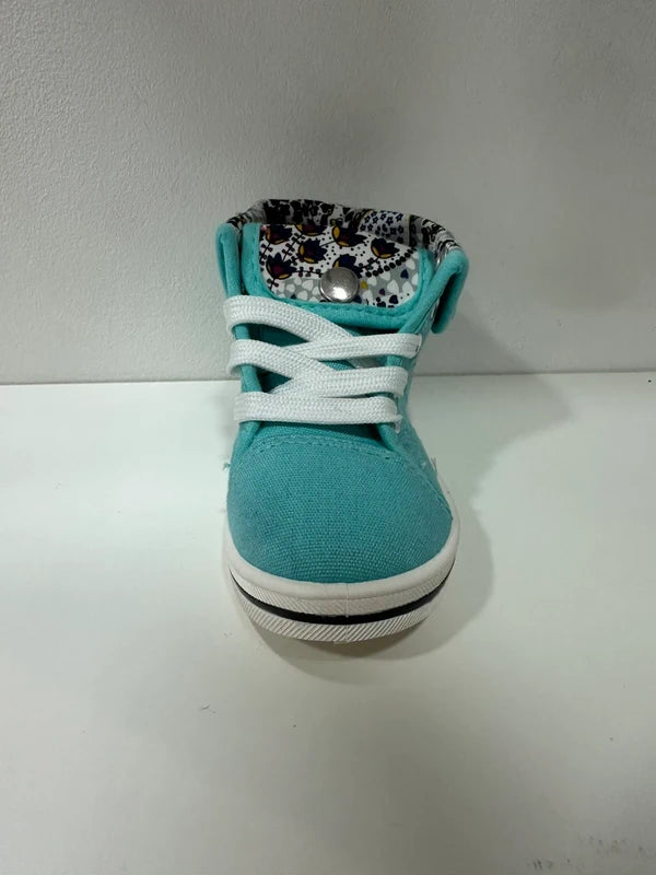 Basket Montante Fillette – Turquoise | Collections Paris