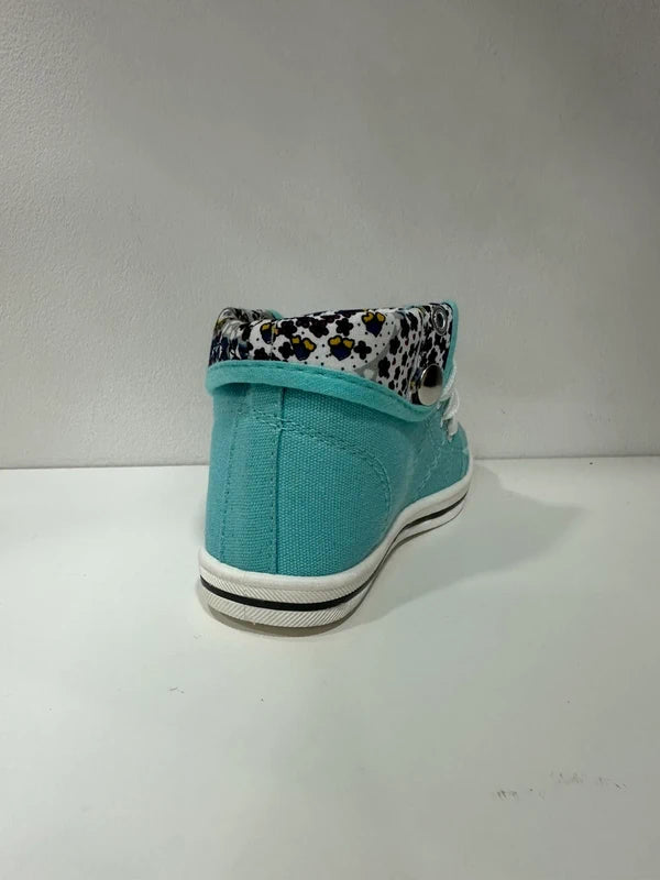 Basket Montante Fillette – Turquoise | Collections Paris