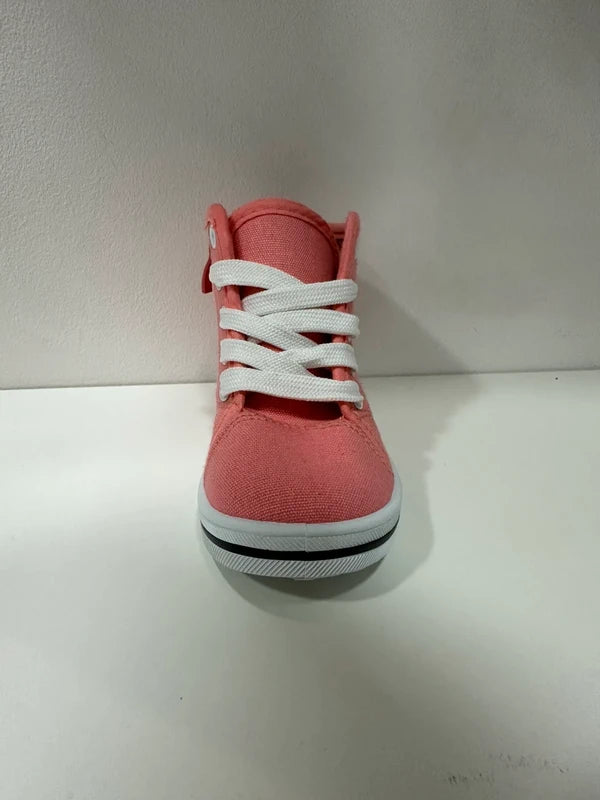 Basket Montante Fillette – Saumon | Collections Paris