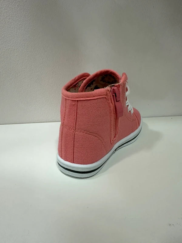 Basket Montante Fillette – Saumon | Collections Paris