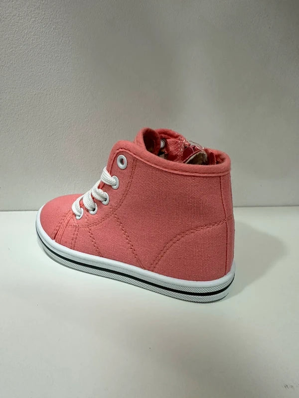 Basket Montante Fillette – Saumon | Collections Paris