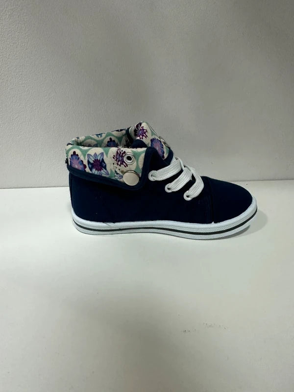 Basket Montante Fillette – Bleu | Collections Paris