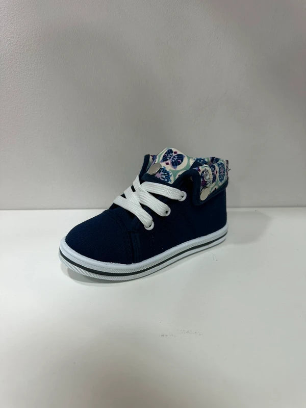 Basket Montante Fillette – Bleu | Collections Paris