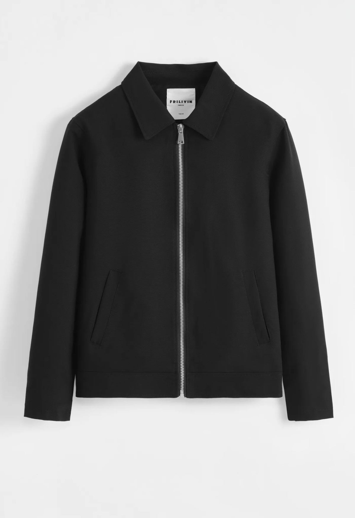 Veste Teddy Homme Zippée – Coupe Droite | Noir