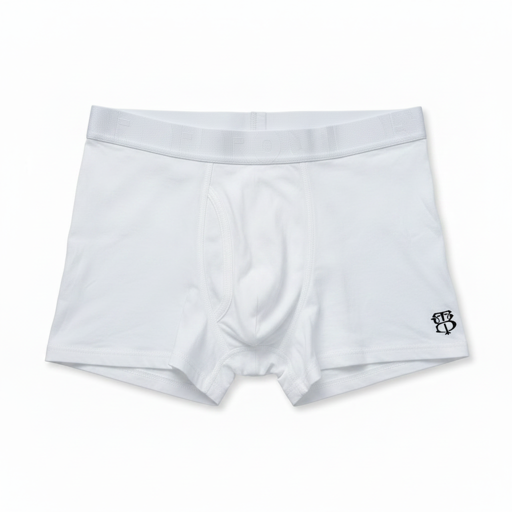 Boxer Blanc lisse