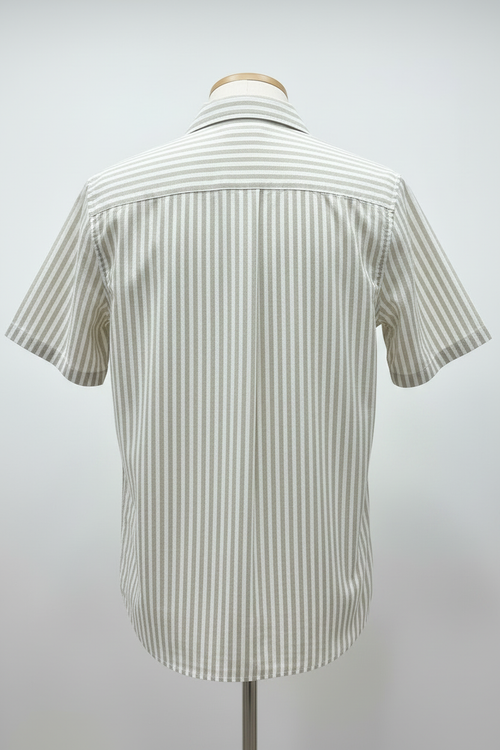 Chemise rayée vue dos corrigée