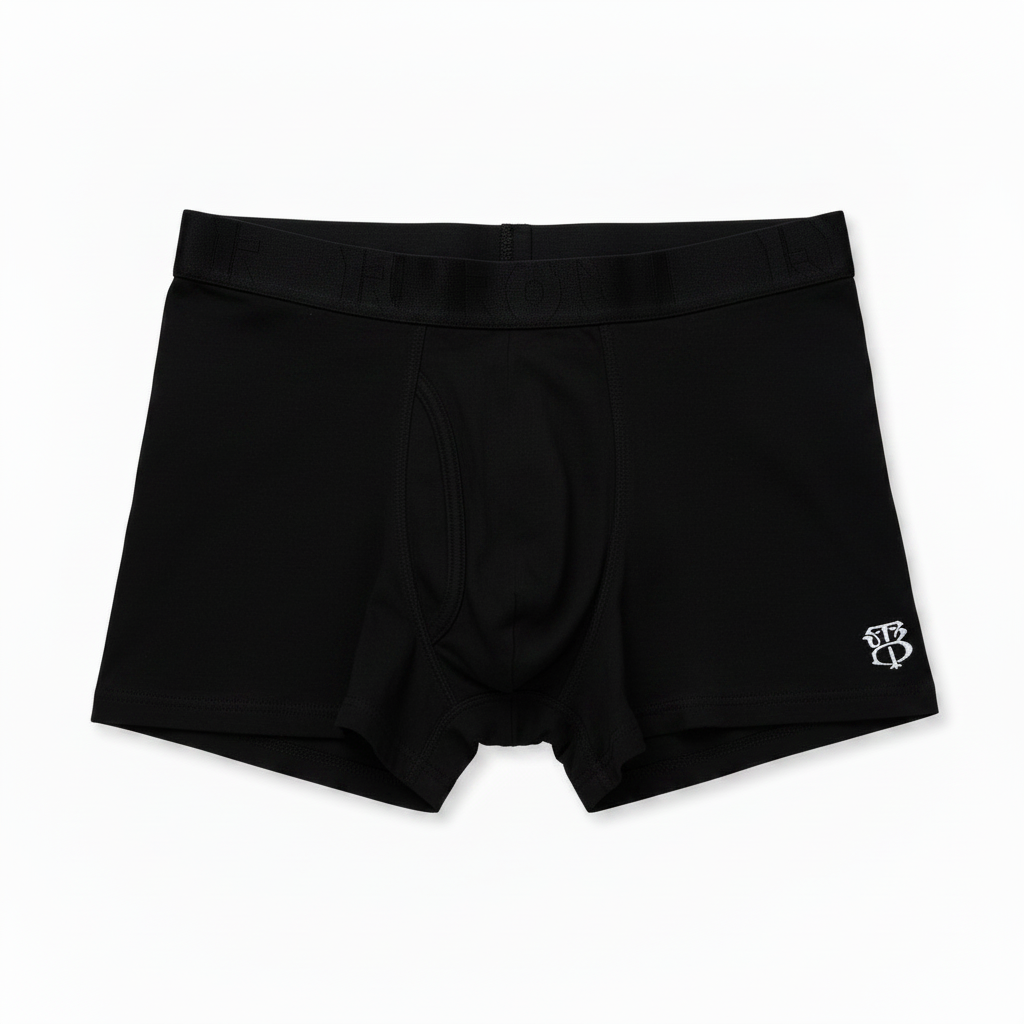 Caleçon noir avec monogramme TORNA
