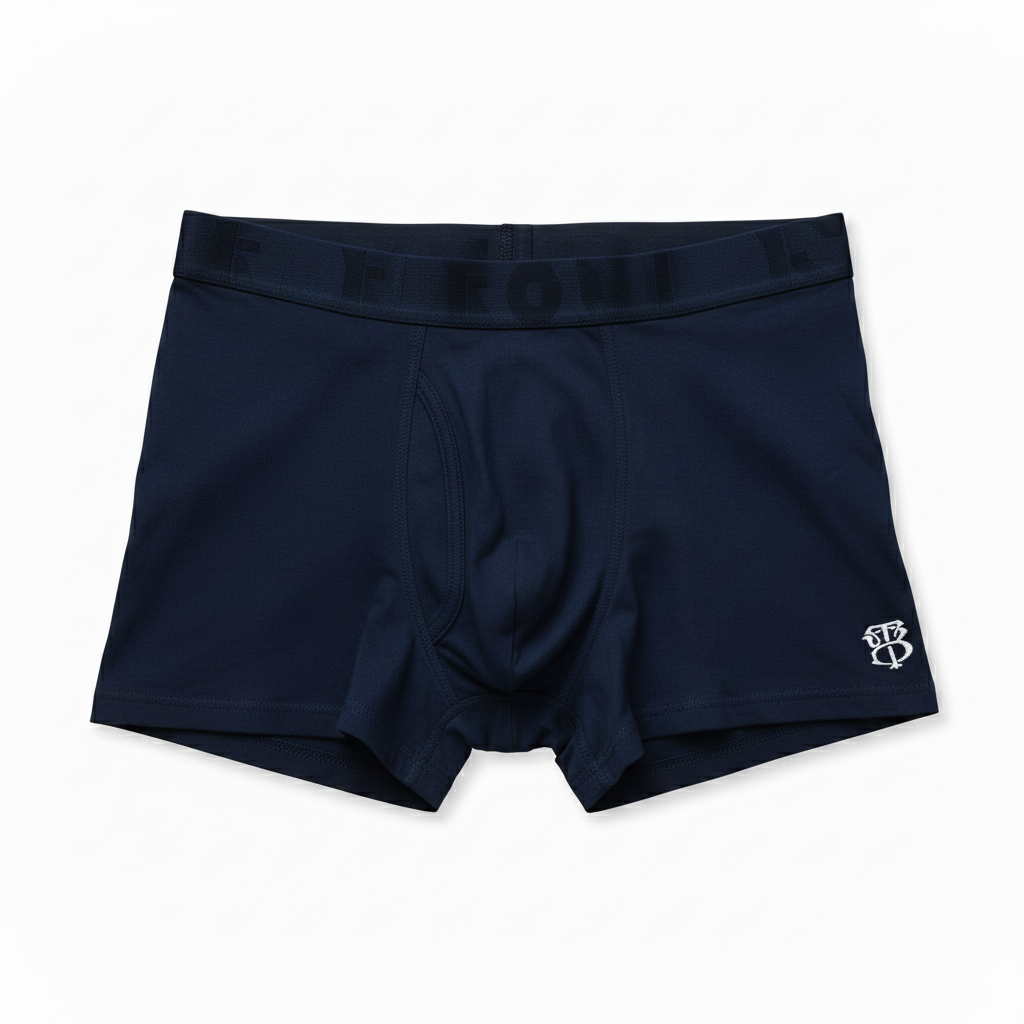 Caleçon navy avec monogramme TORNA