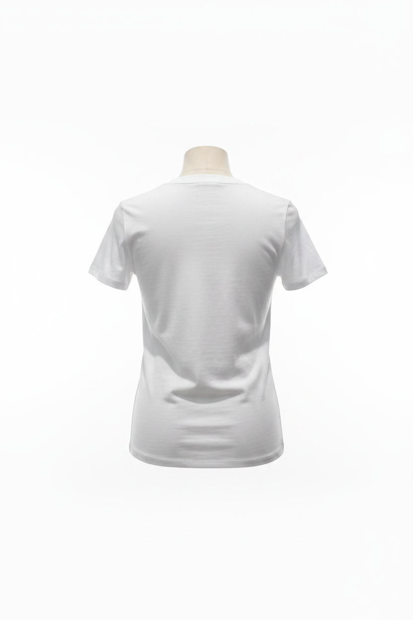 T-shirt femme blanc Bill Tornade Paris – vue dos
