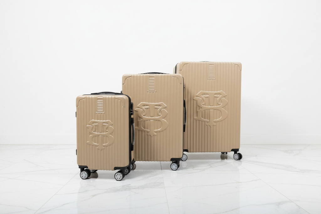 Luxury Luggage Set - White Background