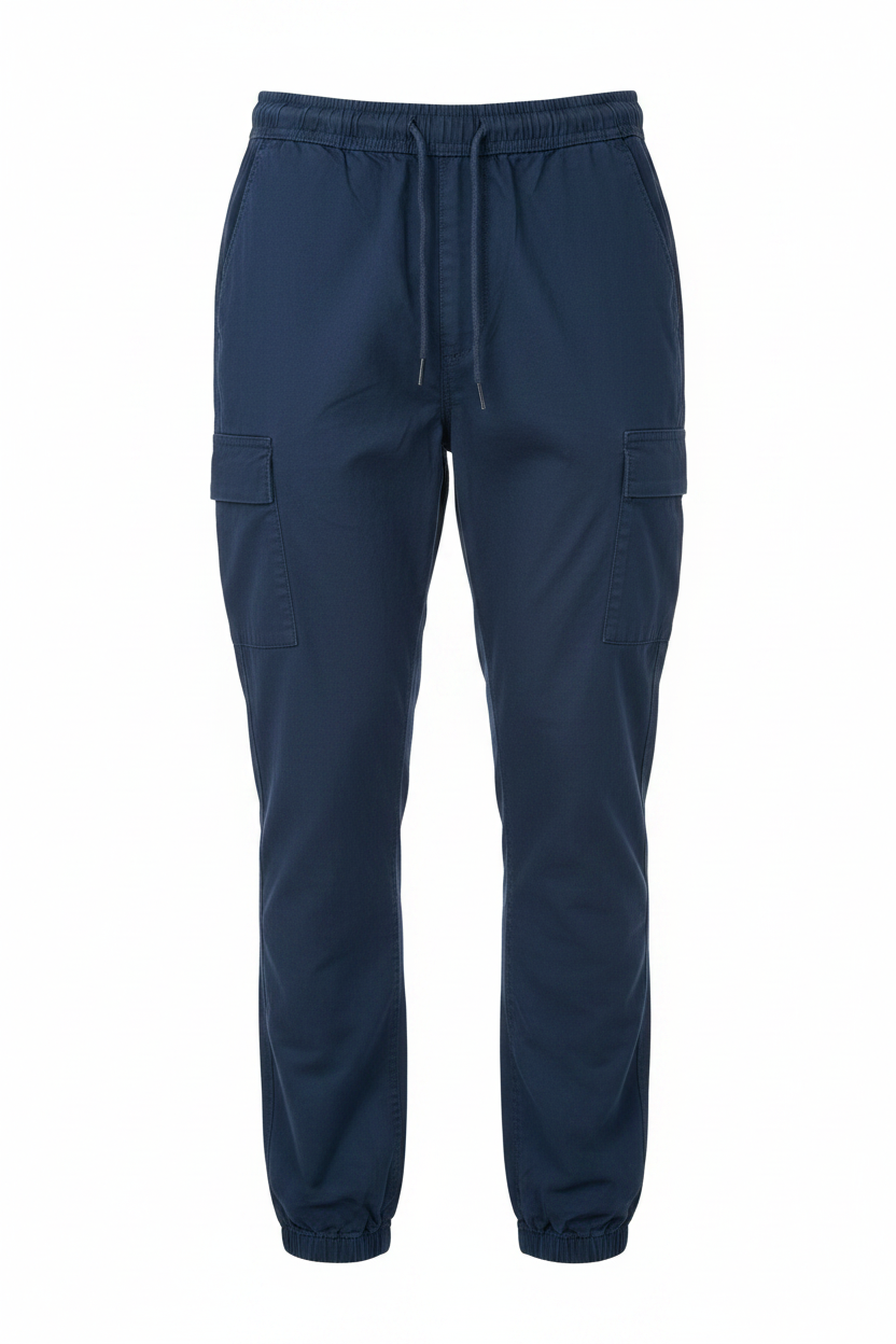 Pantalon cargo bleu – studio v3