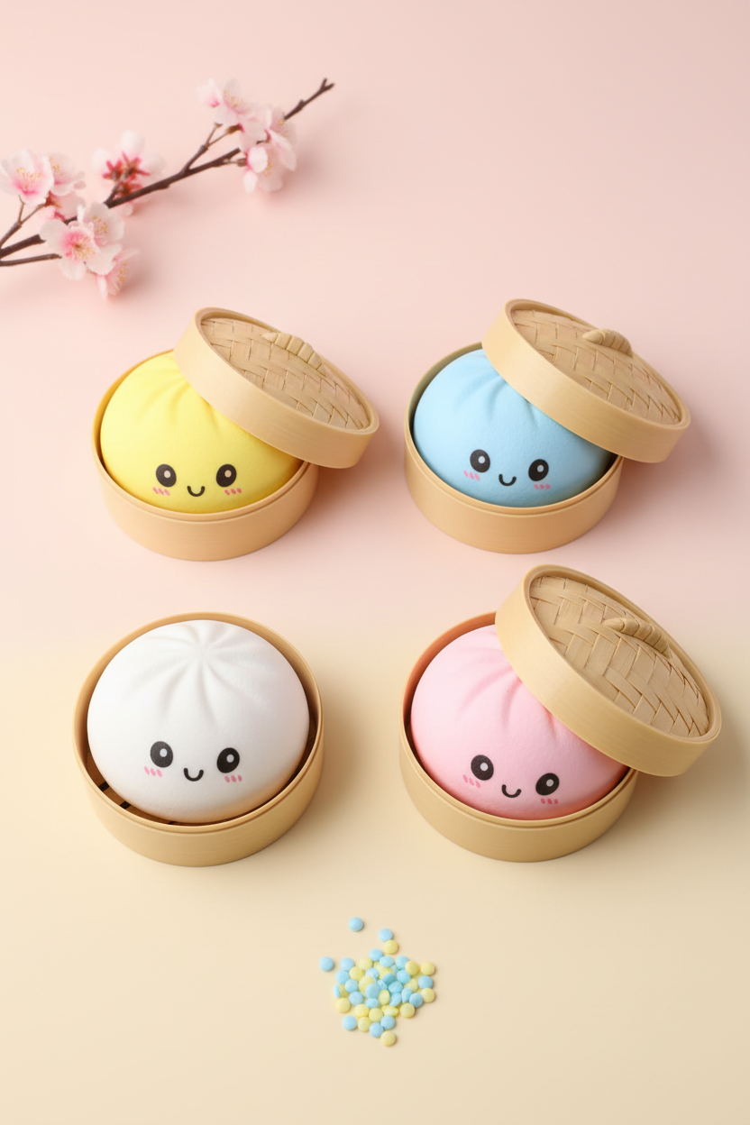 Squishy Bao - Lifestyle Flatlay