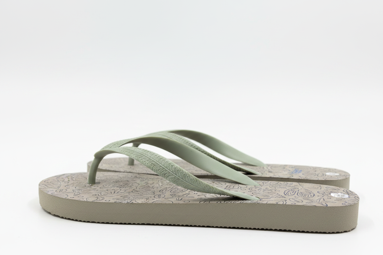 Tongs coquillages – Vue profil